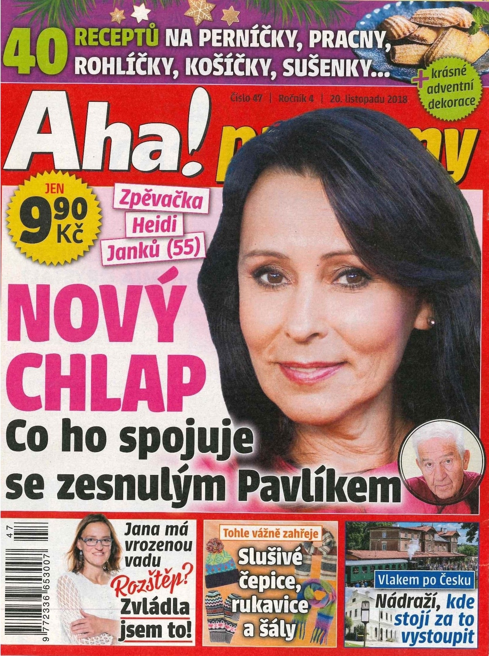 AHA pro ženy 11/2018 - upoutávka na obálce časopisu