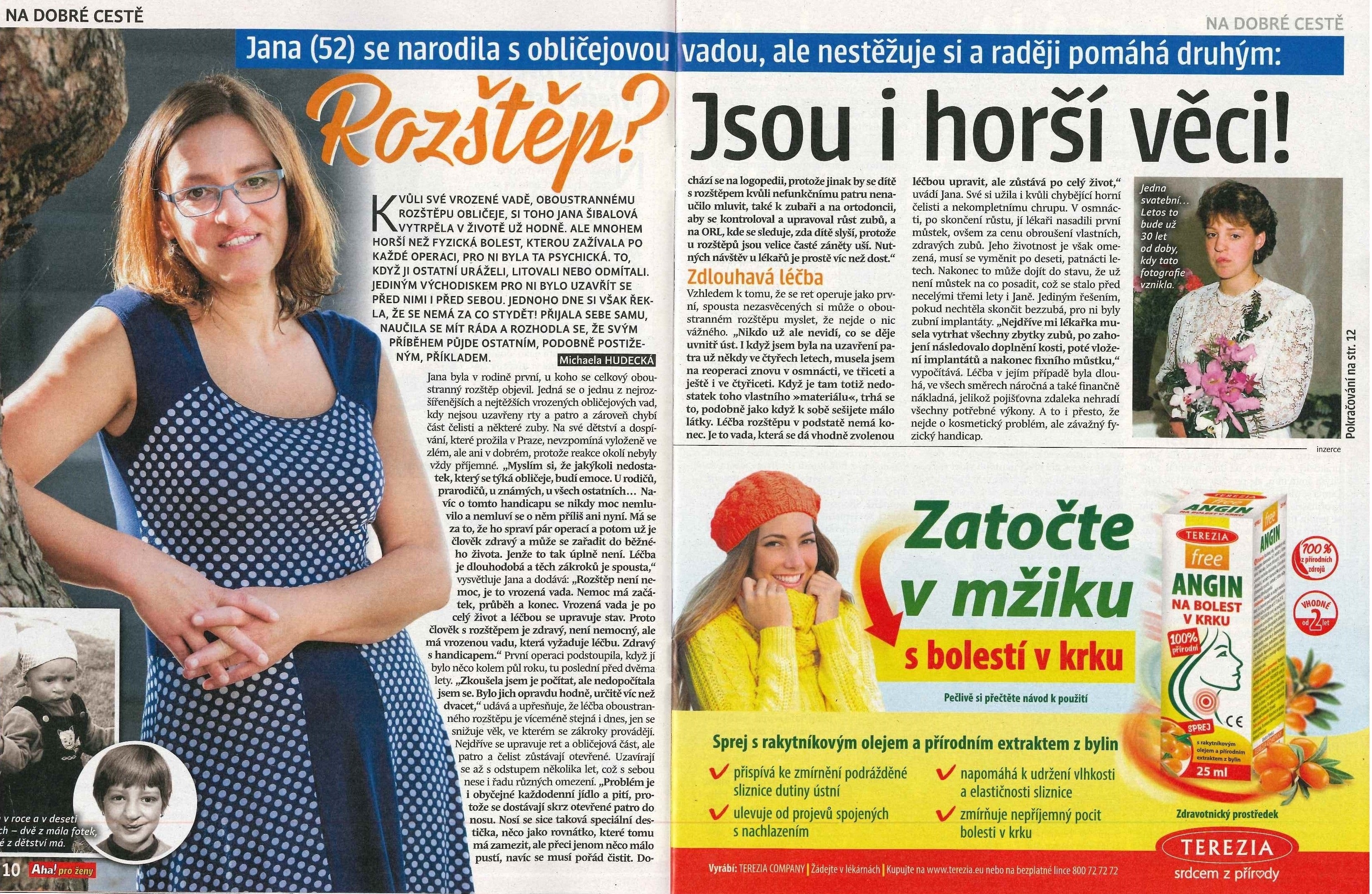 AHA pro ženy 11/2018 - článek v časopise 1. část